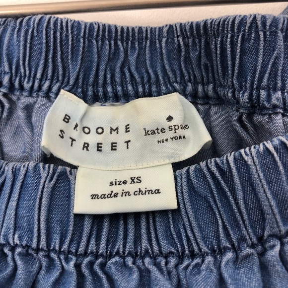 Kate Spade Broome Street Off-The-Shoulder Chambray Top - Picture 7 of 8